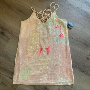 Nasty Gal Sequins Mini Dress S EUC